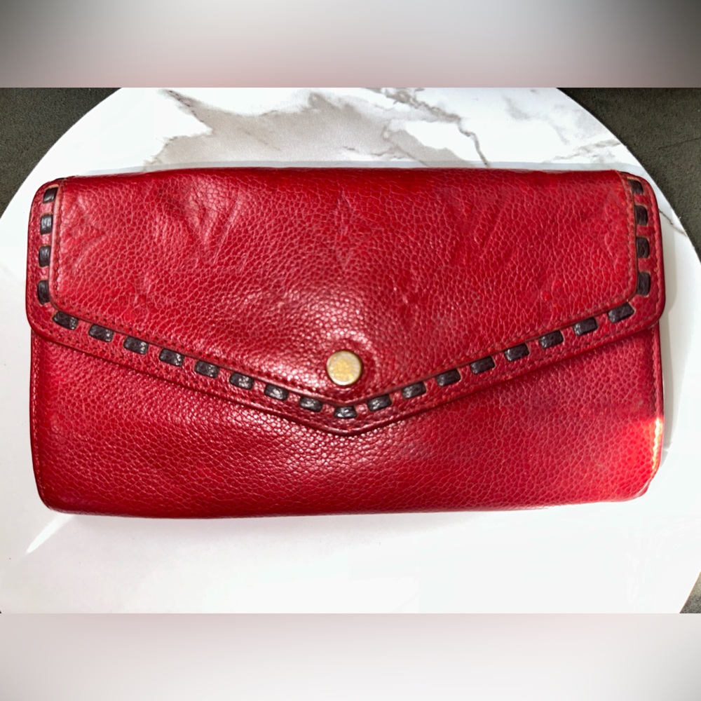 Red LV Empriente wallet